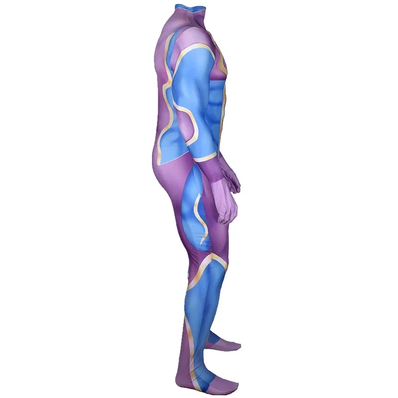 Anime Star Platinum Cosplay Costume Adults Kids  Zentai Unisex Fullbody Lycra Bodysuit