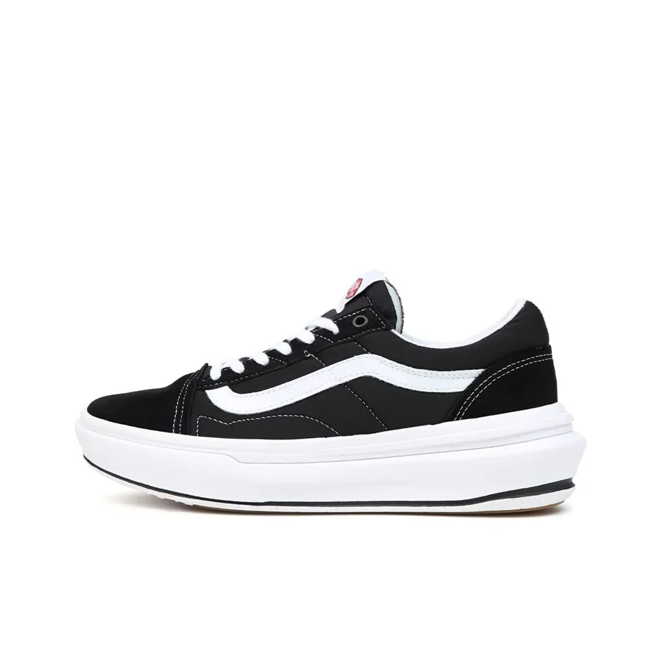 POIZON Old Skool Vans Overt ComfyCush 'Preto e Branco'