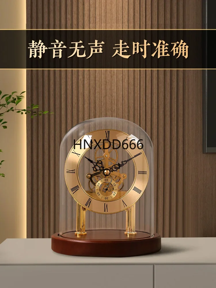 Retro gear mechanical seat clock living room clock ornament