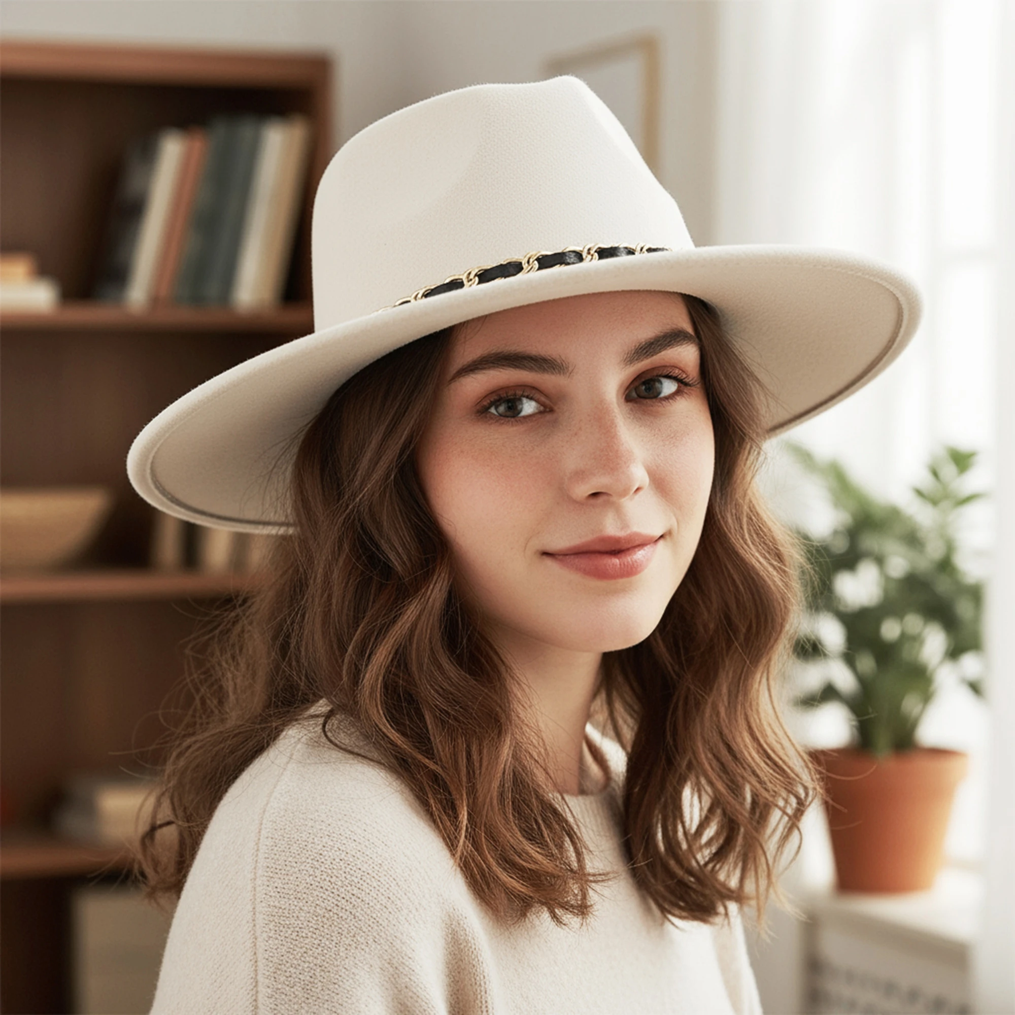 قبعة بنما للنساء والرجال، قبعات فيدورا كلاسيكية عصرية بحافة واسعة للسفر في الهواء الطلق