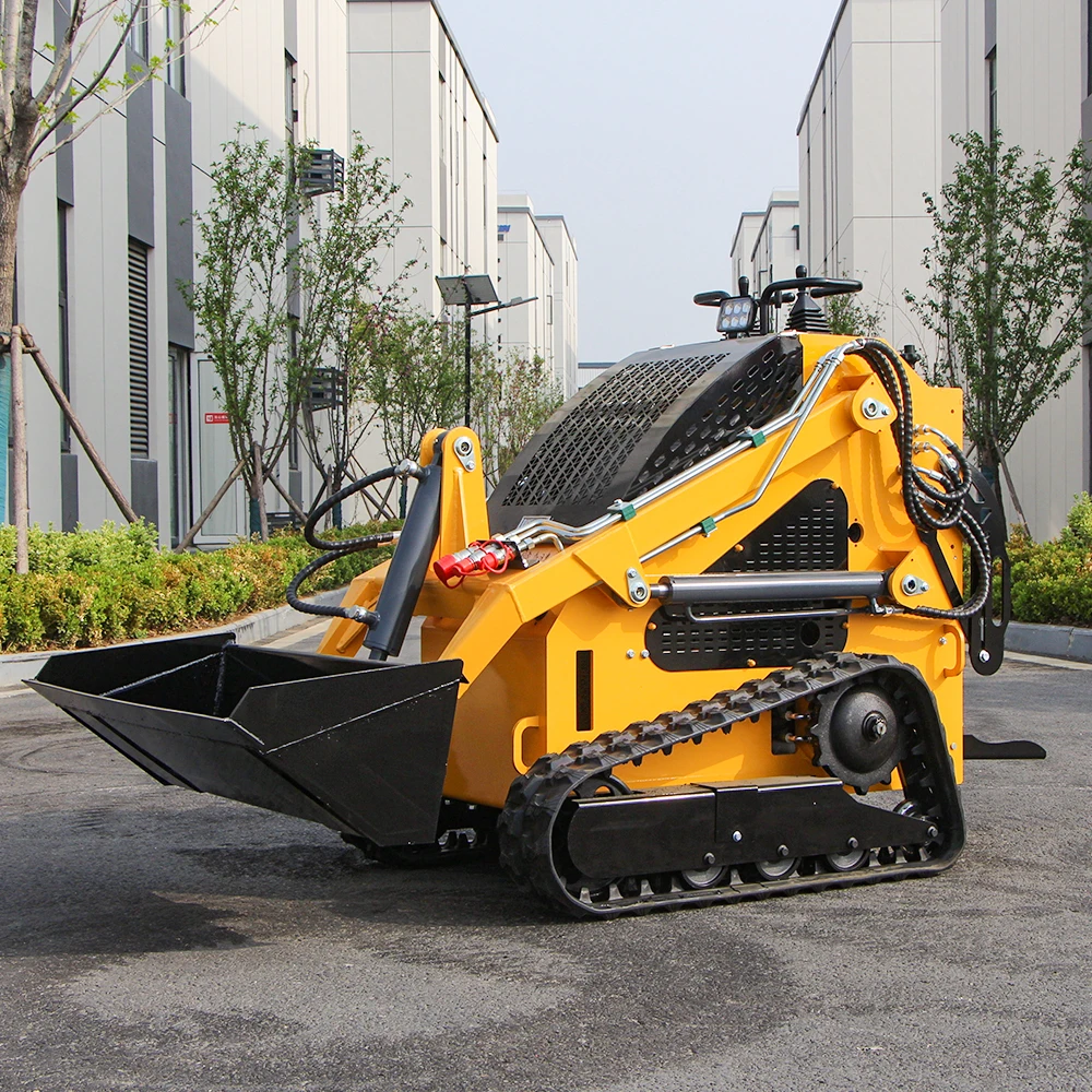 Maßgeschneiderter Mini-Lader für Zuhause, Bauernhof, Garten, Fahrt auf Kompaktladern, multifunktionaler YG-T360 Mini-Raupen-Kompaktlader
