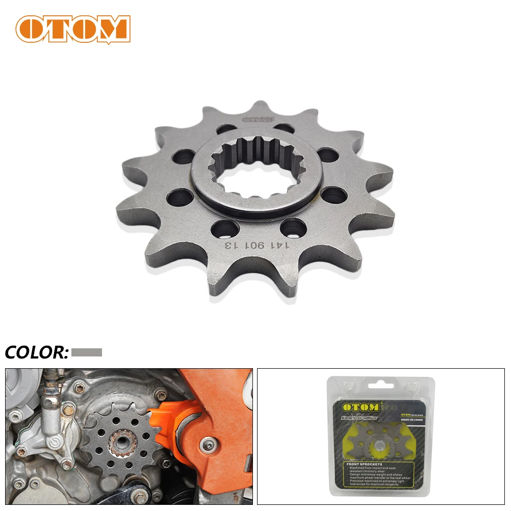 OTOM Front Chain Sprocket Motorcycle Accessories 520 Chain Gear 13 Teeth For KTM SX SXF XC XCF XCW EXC MXC HUSQVARNA FC FE TC TE