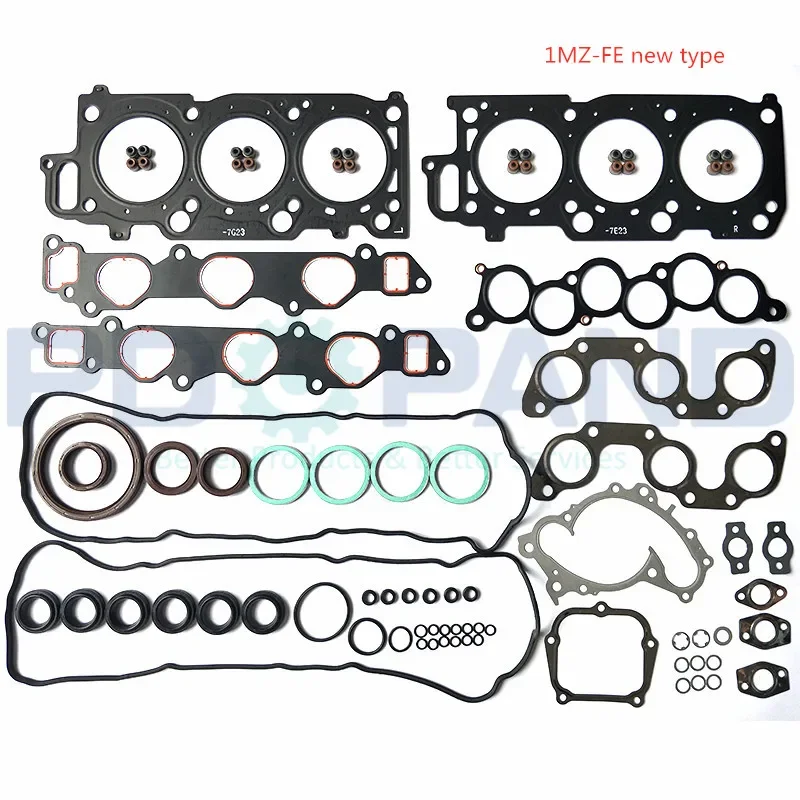 1Mzfe 1MZ-FE Motor Complete Herbouw Pakking Set 04111-20041 Fortoyota Camry Saloon/Estate CV2 XV2 Forlexus ES300 3.0 V6 24V
