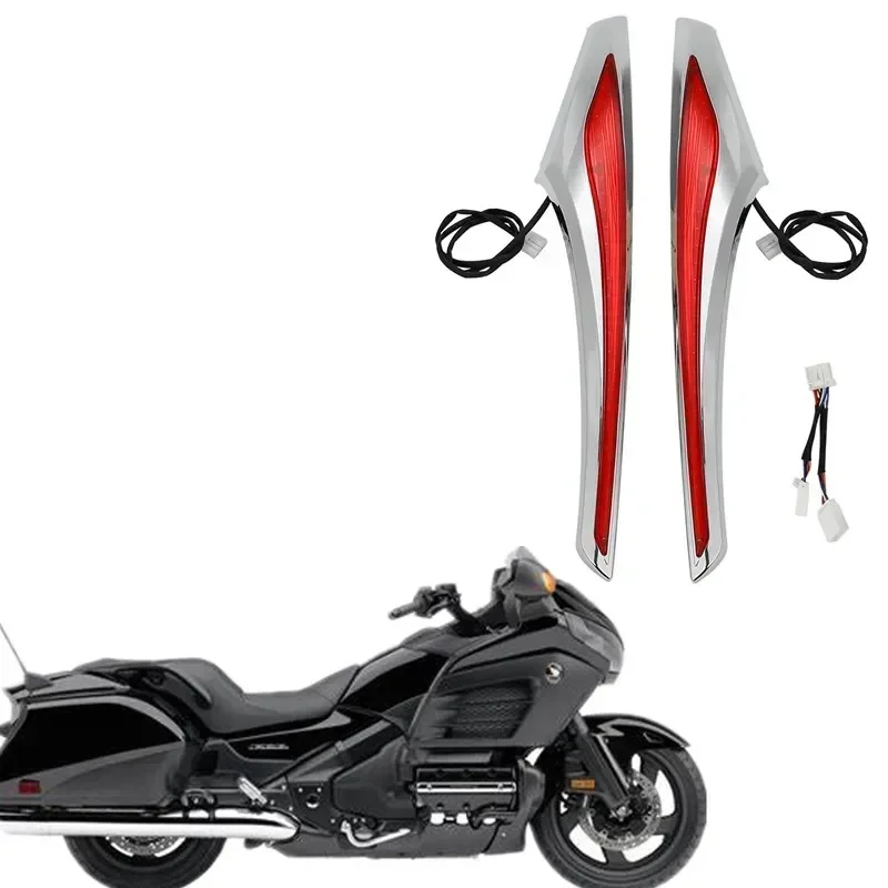 

Для Honda Gold Wing GL1800 2012-2016 F6B 2013-2015 хромированные детали для мотоциклов Acsessories седельная сумка Accent Swoop красный светодиодный светильник обтекатель