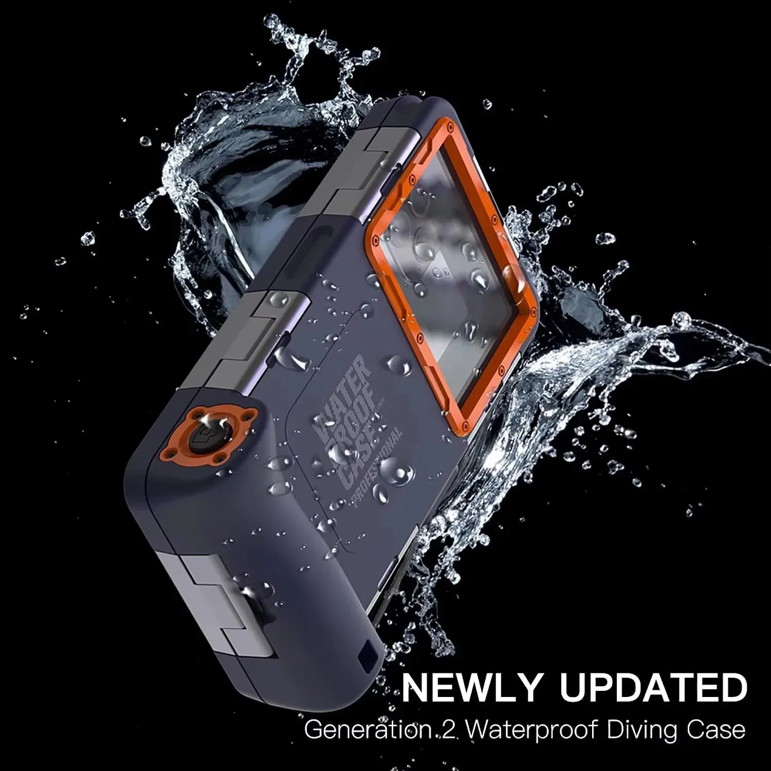 

Waterproof Phone Case Holsters & 15m Diving 50ft Swimming Premium Protective Housing & Lanyard For iPhone Samsung 6.8" Phone