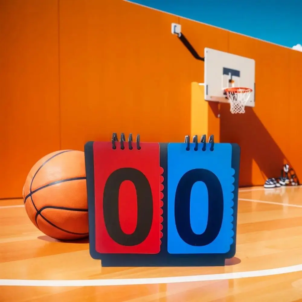 Manual Basketball Scoreboard 4-Digit Triangular Base Scoreboard Score Keeper Score Keeper Tabletop Counter Score Flipper