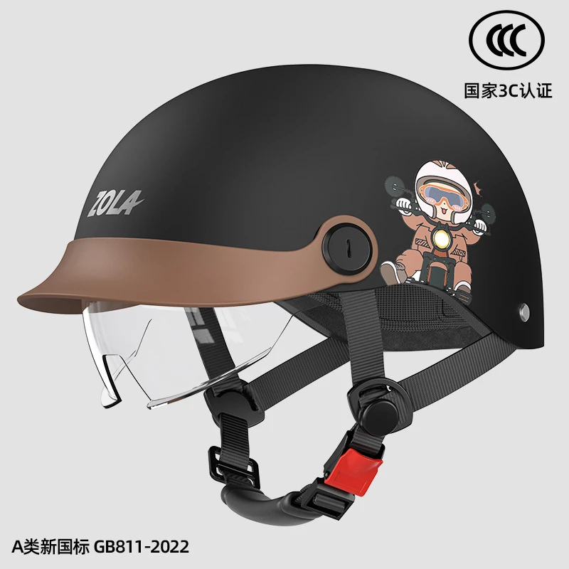 Outdoor Electric Vehicle Duck Tongue Helmet Adult Summer Safety Helmet Motorcycle Sun Protection Lightweight Half Helmet