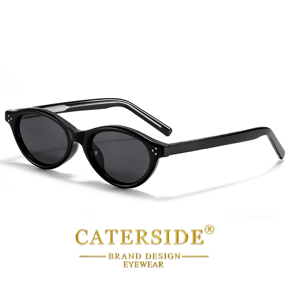 CATERSIDE Neue Modische Polarisierte Sonnenbrille für Herren, Tr-90 Ovale Sonnenbrille für Damen, Outdoor- und Reisebrille im Cat-Eye-Stil, UV400-Schutz – Detail 8