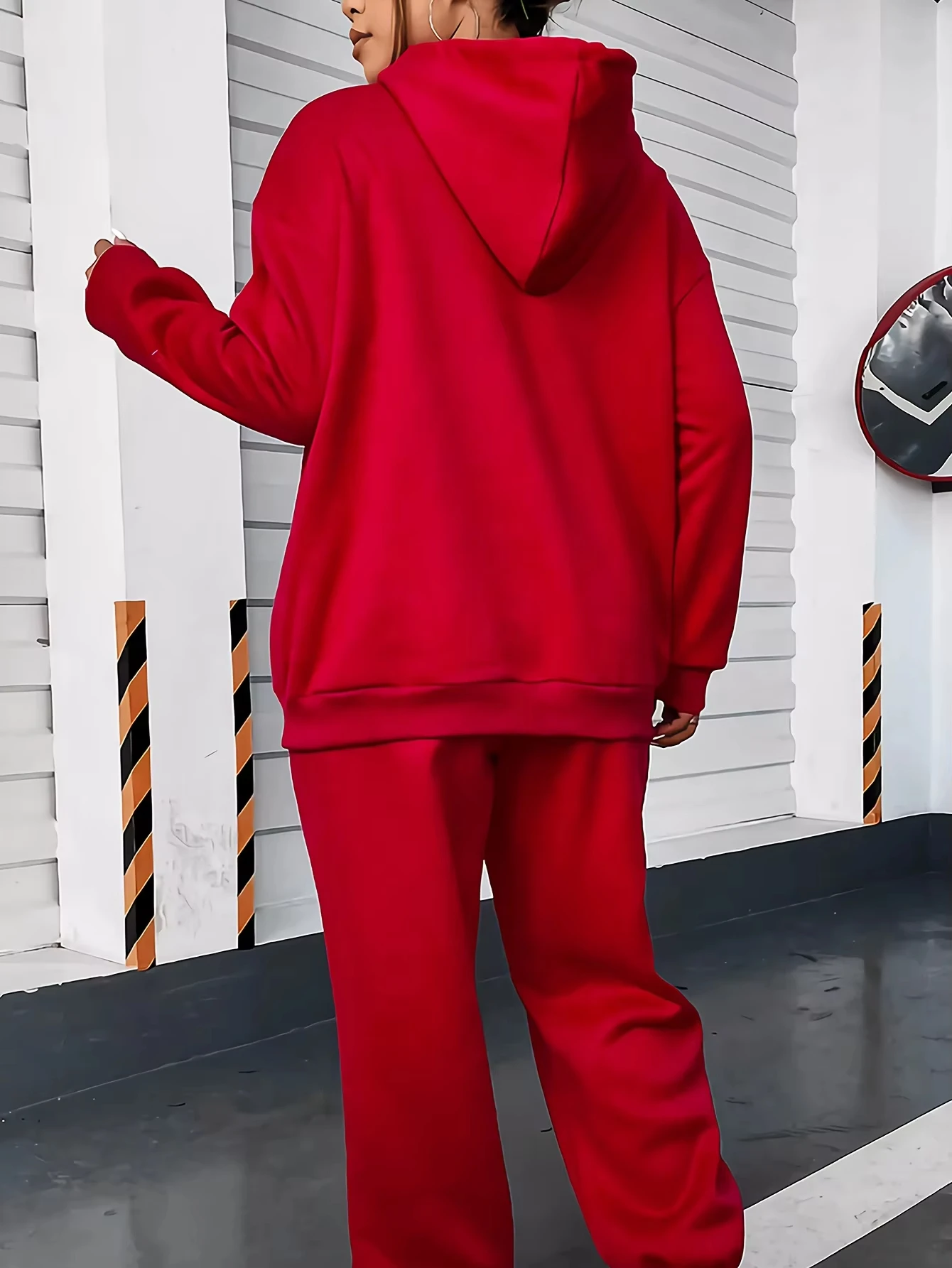 Pantaloni casual da donna Set Brooklyn Stampa manica lunga tasca con cappuccio Felpa ampia Pantaloni Pantalone Moda autunnale Streetwear