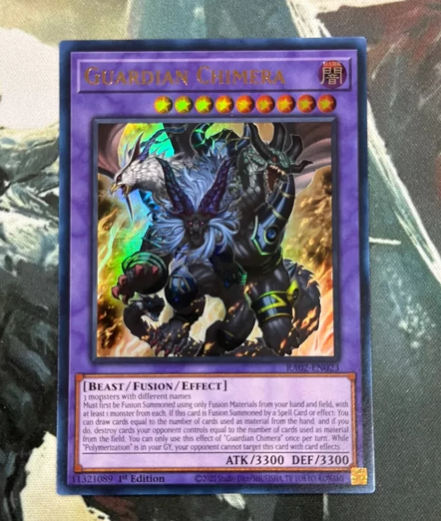 Yugioh KONAMI TCG RA02-EN023 Guardian Chimera Ultra Rare English 1st Edition Collection Mint Card