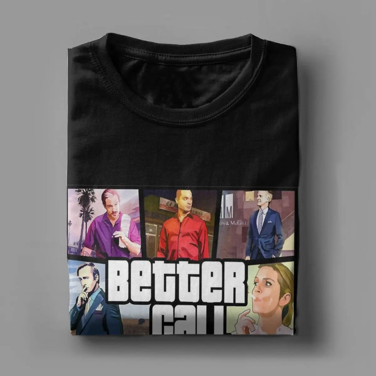 Fun Grand Better Theft Call Auto Saul T-Shirts Men Round Collar Pure Cotton T Shirts Short Sleeve Tee Shirt Adult Clothes