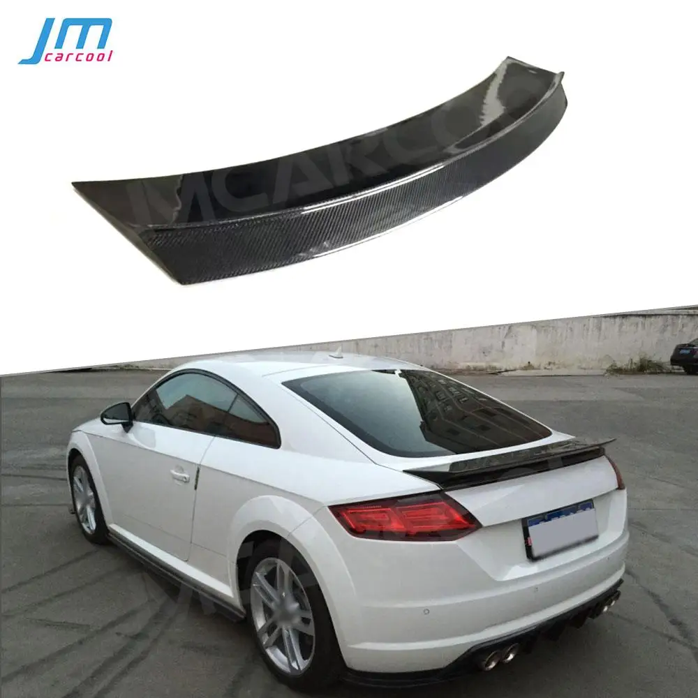 

Carbon Fiber Car Rear Boot Spoiler For Audi TT TTS TTRS 2014 2015 2016 2017 BT Style FRP Rear Trunk Duck Trim Wings Spoiler