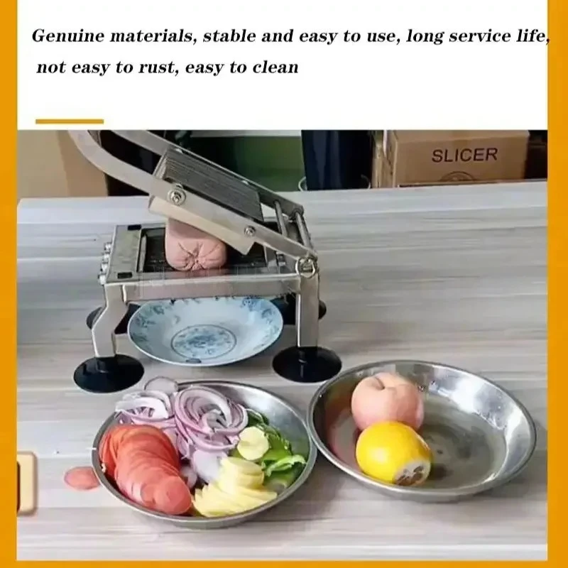 

Многофункциональная овощерезка из нержавеющей стали с двойным острым лезвием, ручная, с регулировкой толщины нарезки