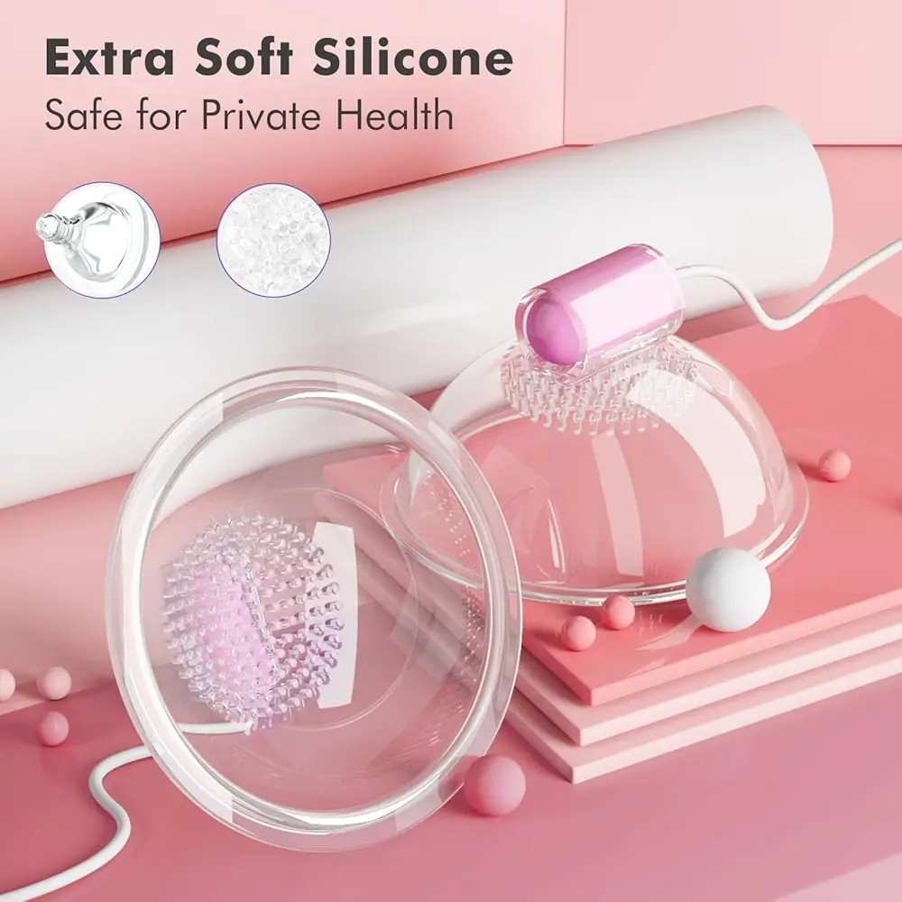 Breast Enlargement Stimulation Nipple Vagina Clitoris Sucker For Women Clit Vibrator Vacuum Pump Cover Adult Masturbator Sex Toy view 3