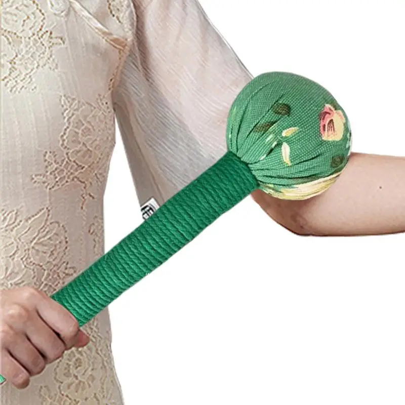 1pc Back Knock Massage Tool Wormwood Mugwort Herbal Medicine Filling Hammer Massager Fitness Stress Relax Body Health Care
