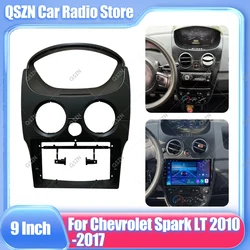 QSZN 9 Inch Car Dash Mount Installation Double Din DVD Frame Trim Kit Fascia Panel for Chevrolet Spark LT 2010 - 2017