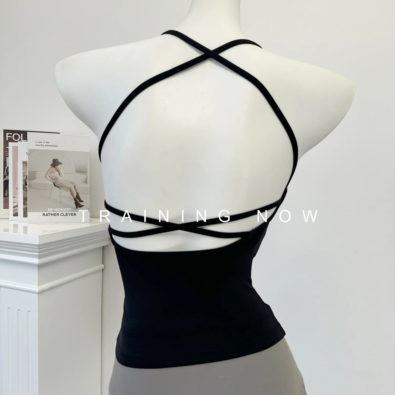 

All-in-one sports vest high-end shock-proof back-beautiful yoga wear underwear slimming running training top