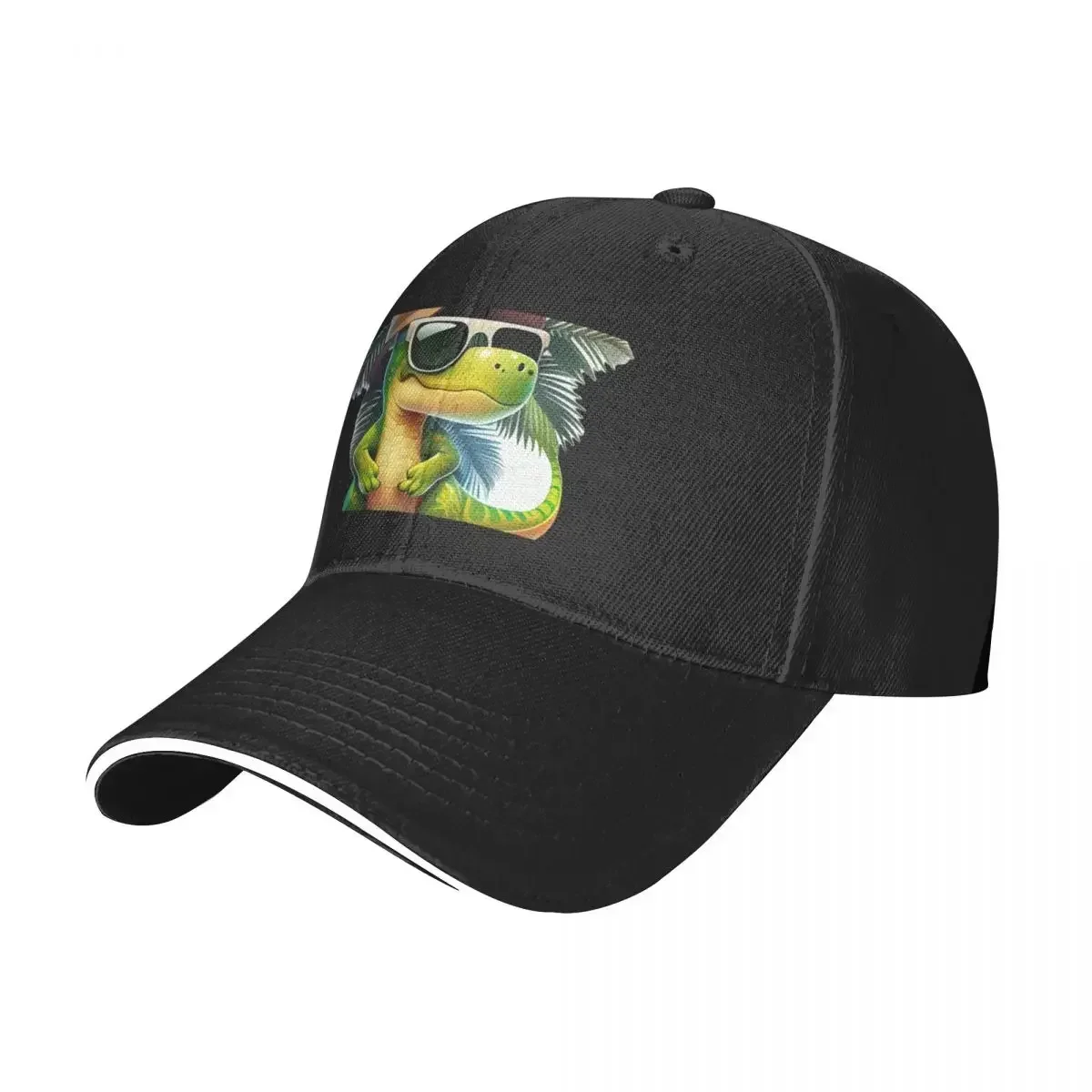 Dinosaur collection Baseball Cap Hat All Seasons Travel Adjustable Beach Cap black For Man Women's