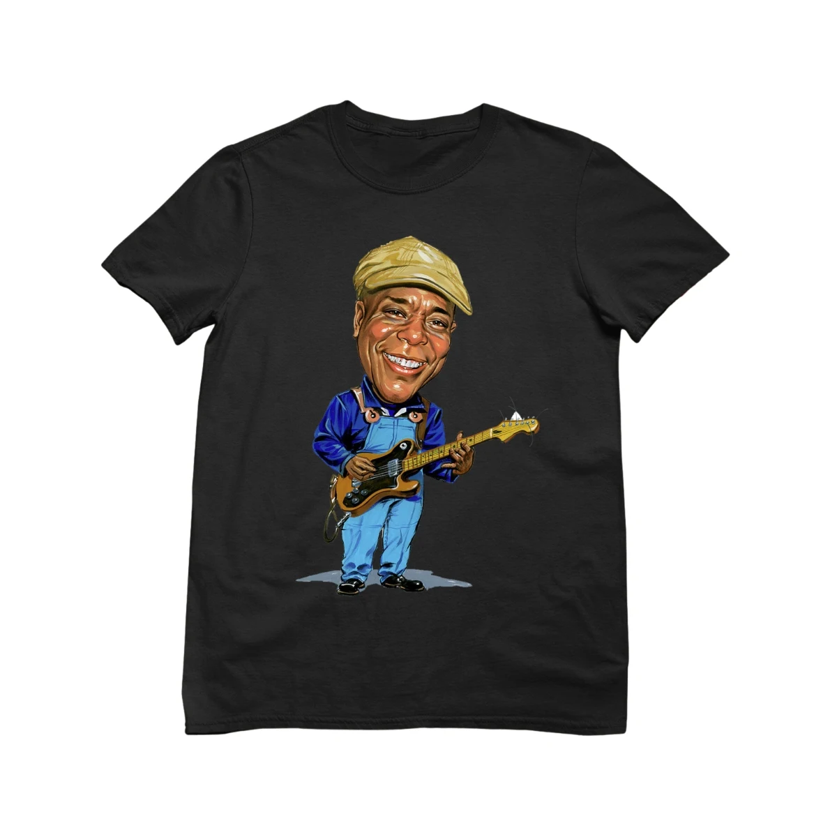 Buddy Guy Caricature Live Guitar Singned T Shirt