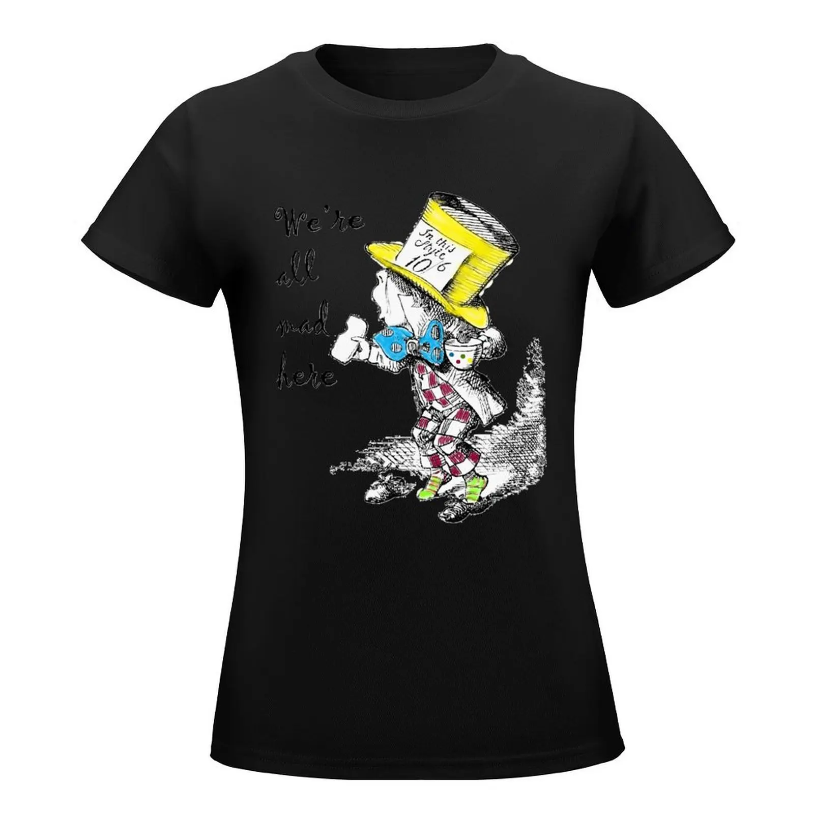 Mad Hatter Tea Party T-Shirt cute tops summer tops hippie clothes Blouse workout t shirts for Women