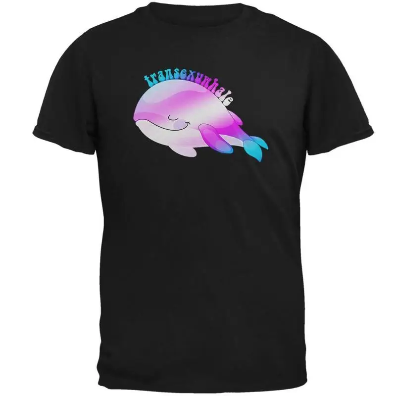

Мужская футболка LGBT Transexuwhale Whale Pun