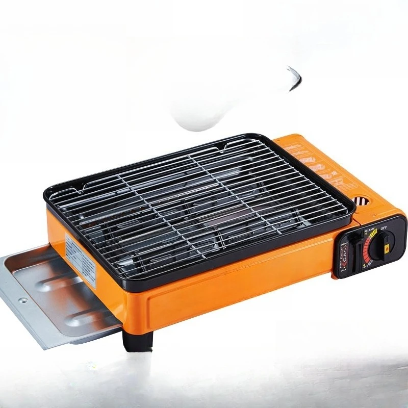 

Portable BBQ Grill Cassette Furnace U-Type Firepower Starch Sausage Grill Machine Fire Boiler Gas Psiding Furnace to make tea