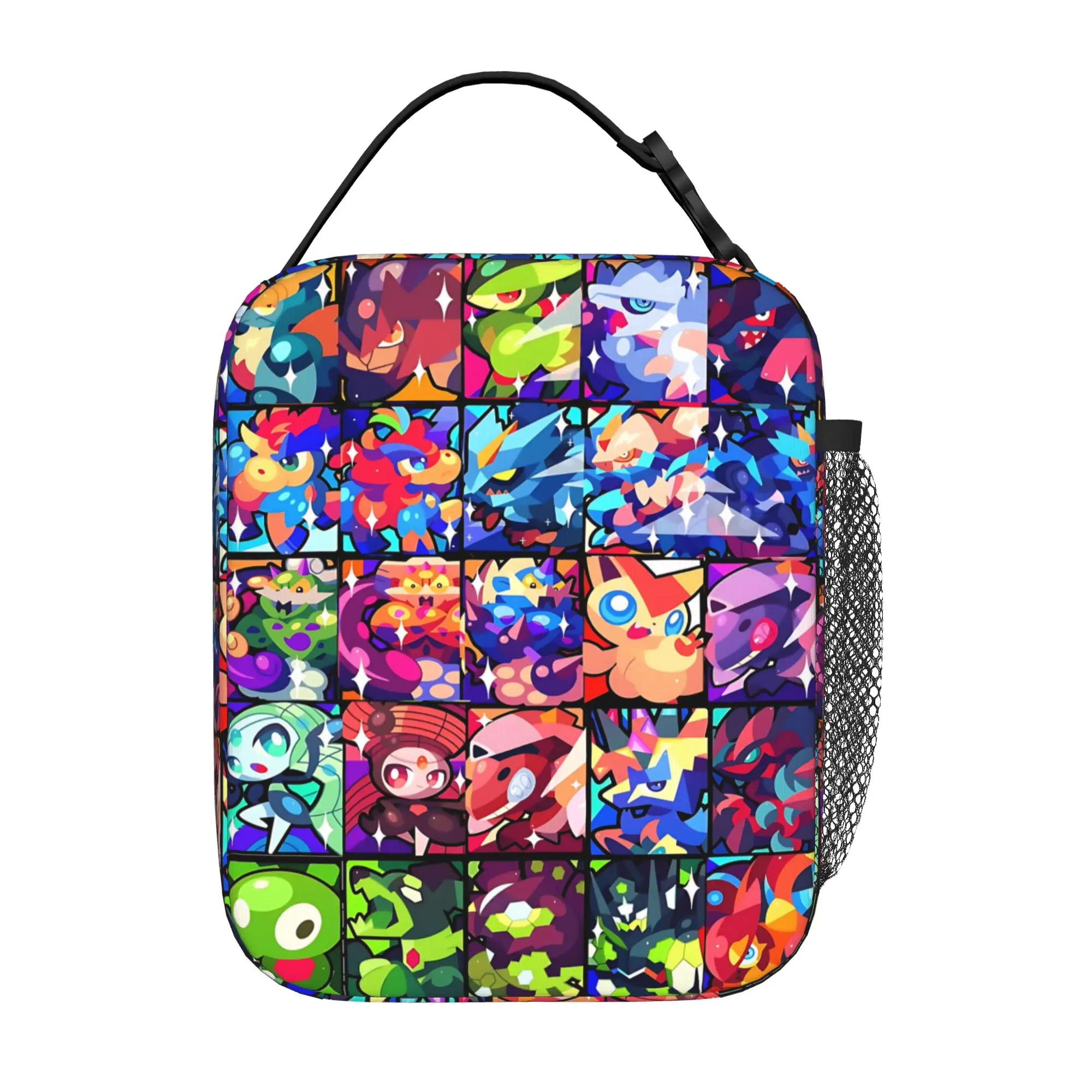 Cartoon Pokemon Theme Insulated Lunch Bag Meal Pack Rice Bag  bolsa Student Bento Lunch Handbag Insulation