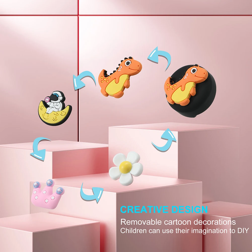 Waterproof Cute Cartoon Holder for Apple AirTag Silicone Protector for Kids Shoes and Backpack Attachment