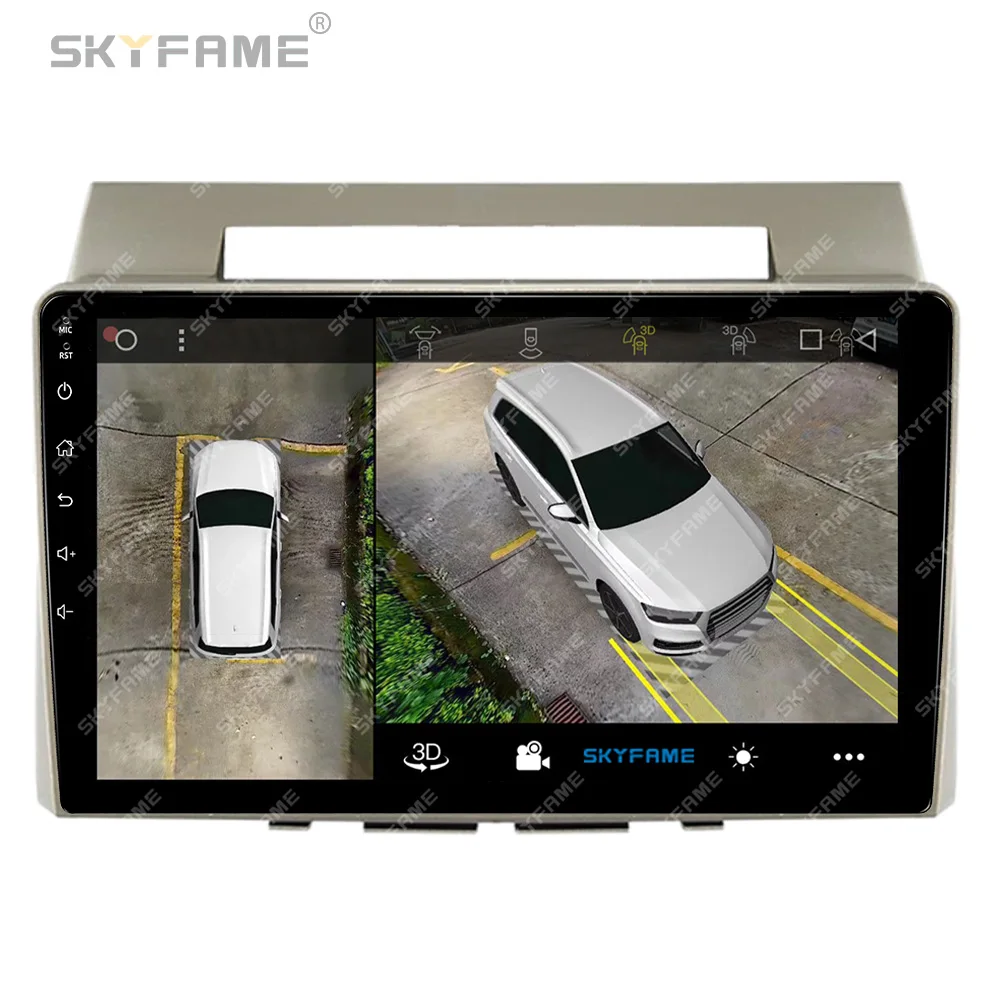 SKYFAME Car Frame Fascia Adapter Android Radio Dash Fitting Panel Kit per Toyota Verso Corolla