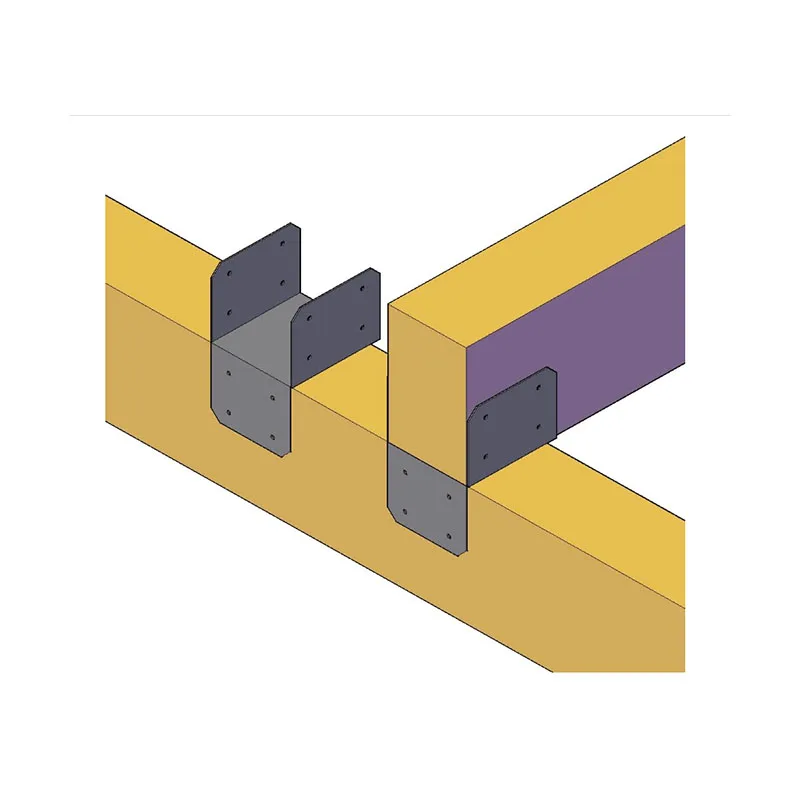4-teilige U-förmige Stützhalterung aus verzinktem Stahl, geeignet für 4 Zoll
