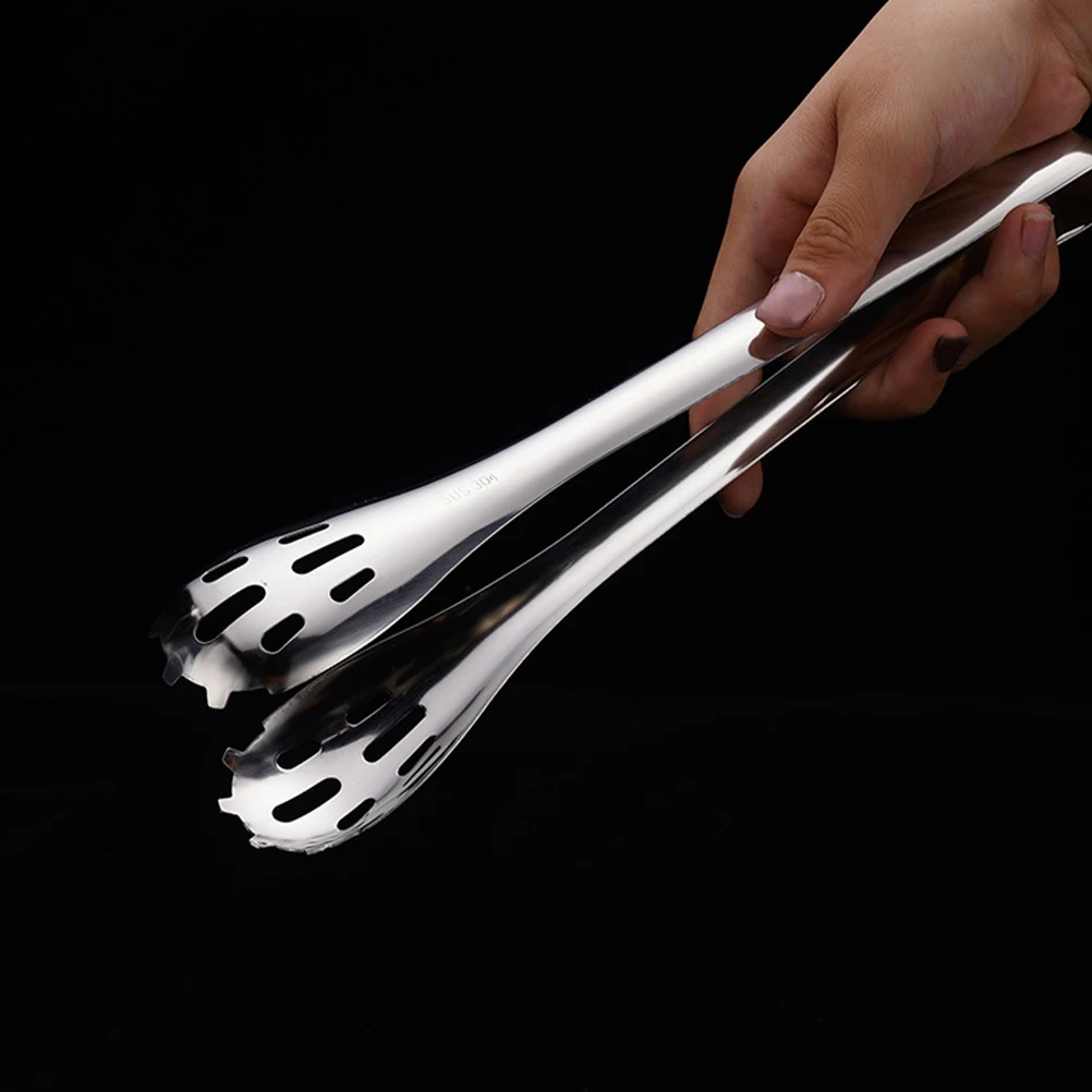 

304 Stainless Steel Clipper Large Size Creative Food Serving Tongs For BBQ Grilling Kitchen Bakery Bread Camp Party