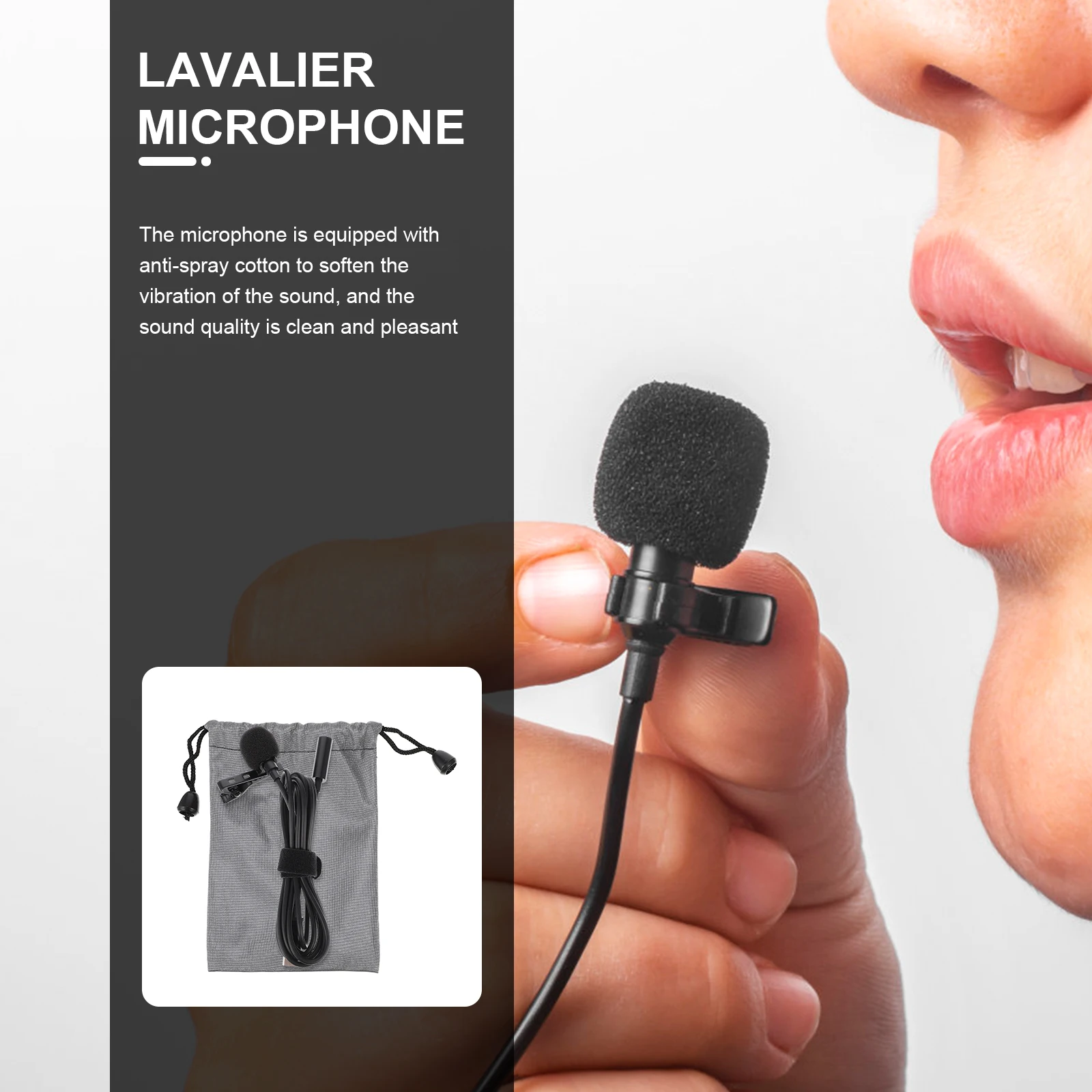 

Usb-C Lapel Microphone For Video Interview Recording Hd Noise Reduction Clip On Mic For Smartphone Tablet Pc Live Streaming