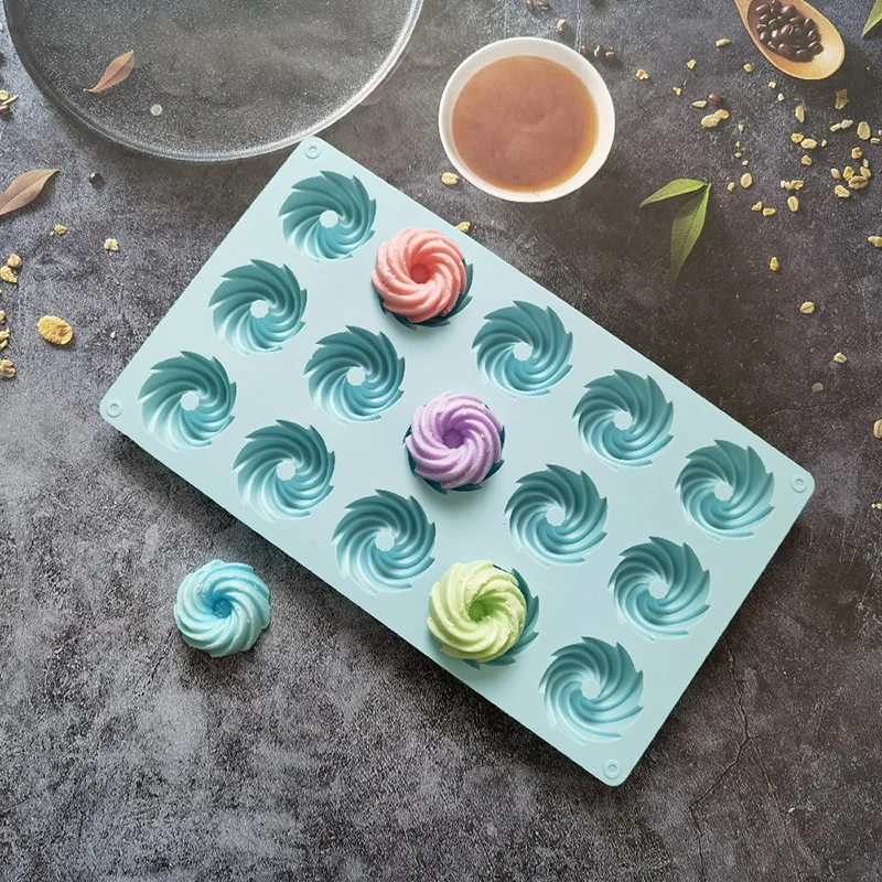 15-Loch Spiralform Silikon-Kuc – Donut Mold Silicone Bewertung und Preis