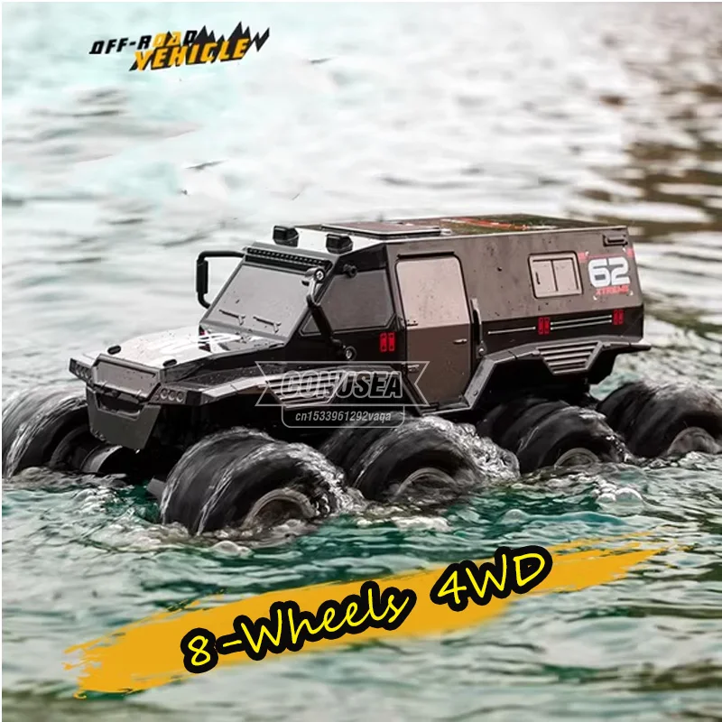 JJRC Rc Car Radio Control 8-Wheels Off Road Amphibious Stunt Vehicle Q137 High Speed Racing Climbing Truck Children Toy Boys