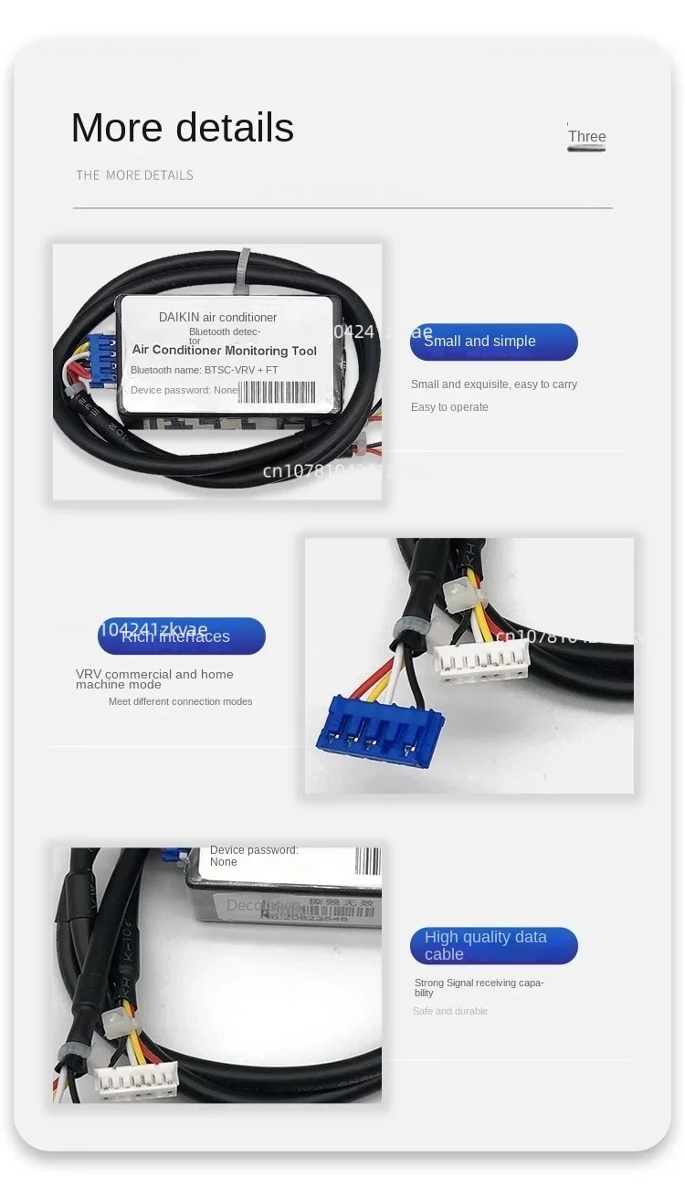 Daikin Central Air Conditioning Dchecker Bluetooth Fault Repair Detector Mobile Phone Monitoring Software Code Analysis