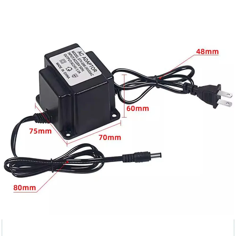 AC24V 3A محول الطاقة صمام الملف اللولبي محول الطاقة موصلات الطاقة لمعدات المراقبة الكروية