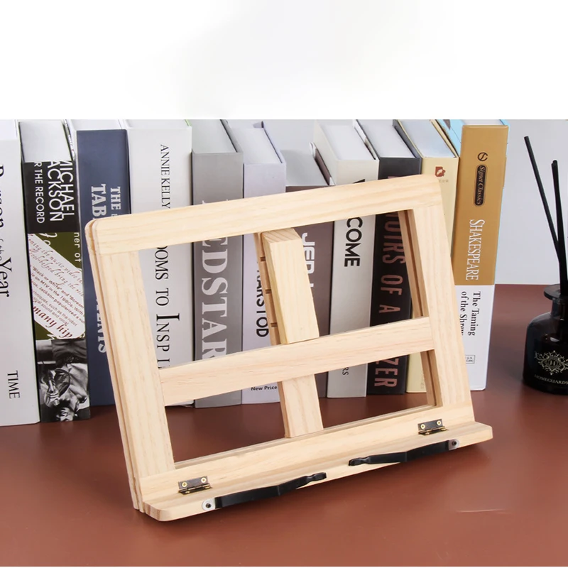 Wood Grain Reading Stand Children's Bookshelf Learning Notebook Support Stand Reading Rack Notebook Artifact Anti-myopia Book