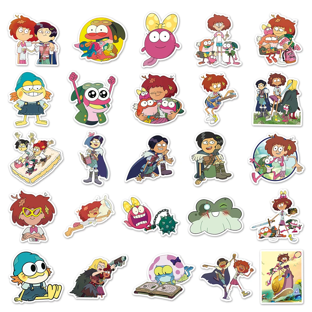 10/30/50pcs Disney Cartoon Amphibia Anime Stickers Decals DIY Luggage Laptop Phone Water Bottle Scrapbook Sticker for Kids Gift