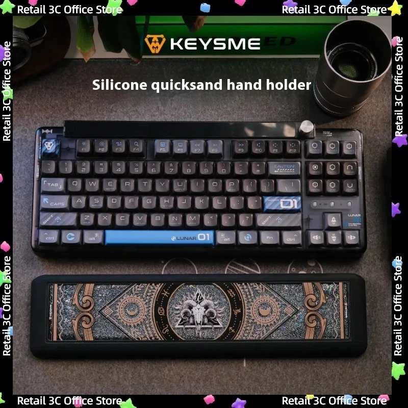 

Keysme Mars 03 Wrist Rest Keysme Mouse Pad KDA Keycaps For Keyboard Hands Rest Wrist Holder Pad Desktop Keyboards Accessory Gift