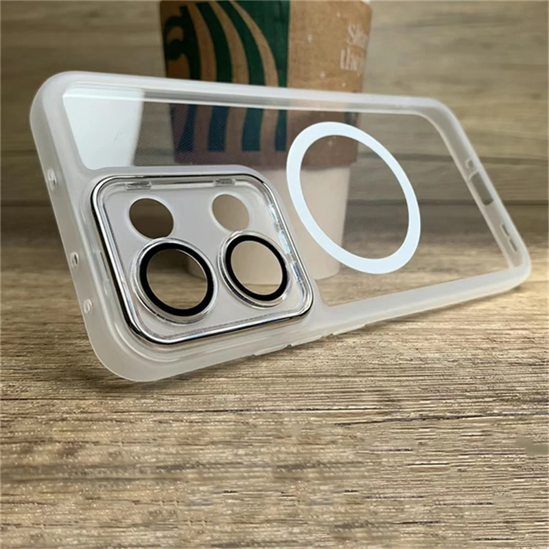 Magnetic Case For Redmi Note 13 Pro 5G Note13 4G Xiaomi POCO X6 M6 F6 Pro Silicone Clear For MagSafe Cover Camera Protect Shell