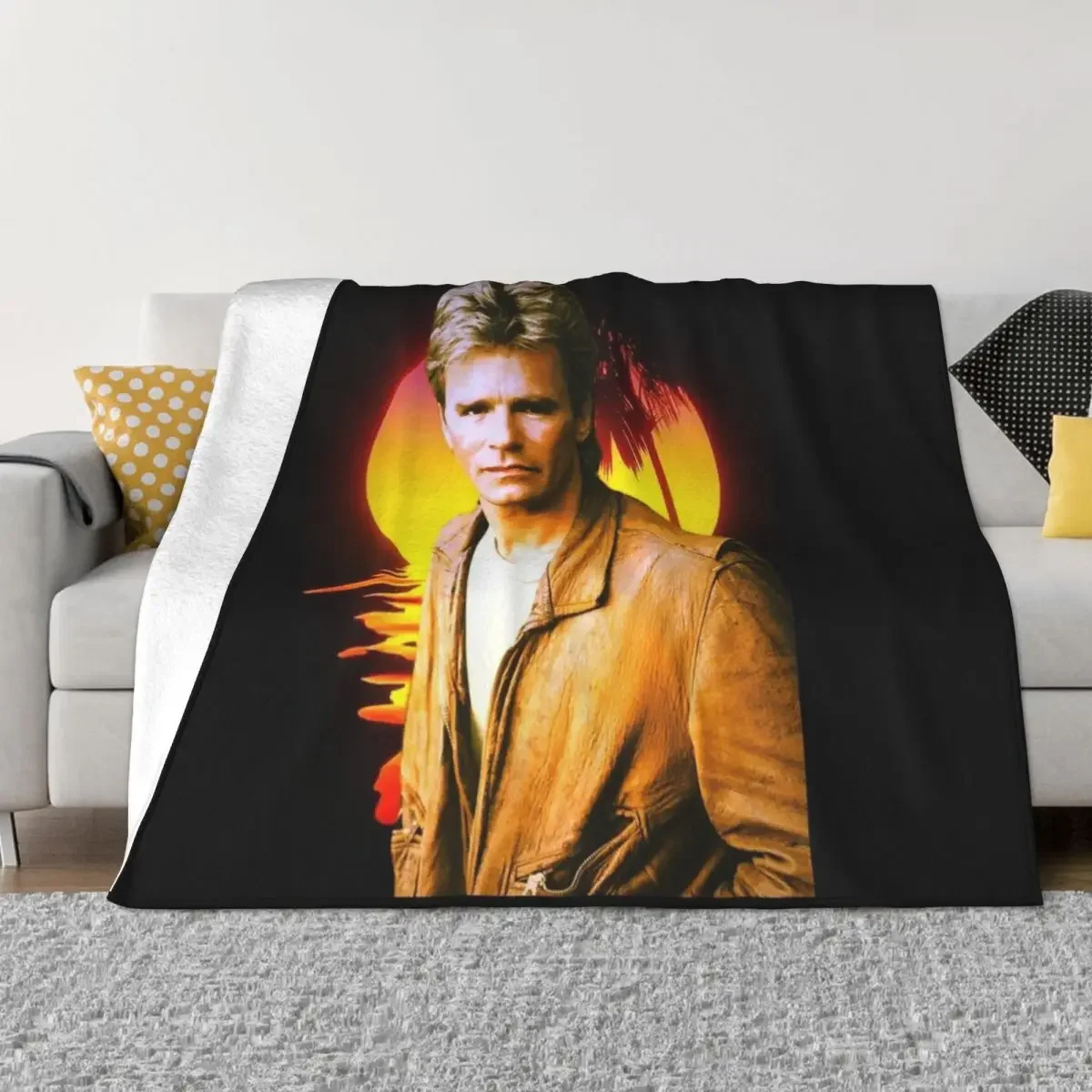 Day Gift For Richard Dean Anderson Cool Gifts Throw Blanket Decorative Throw Soft Plush Plaid Fluffys Large Blankets