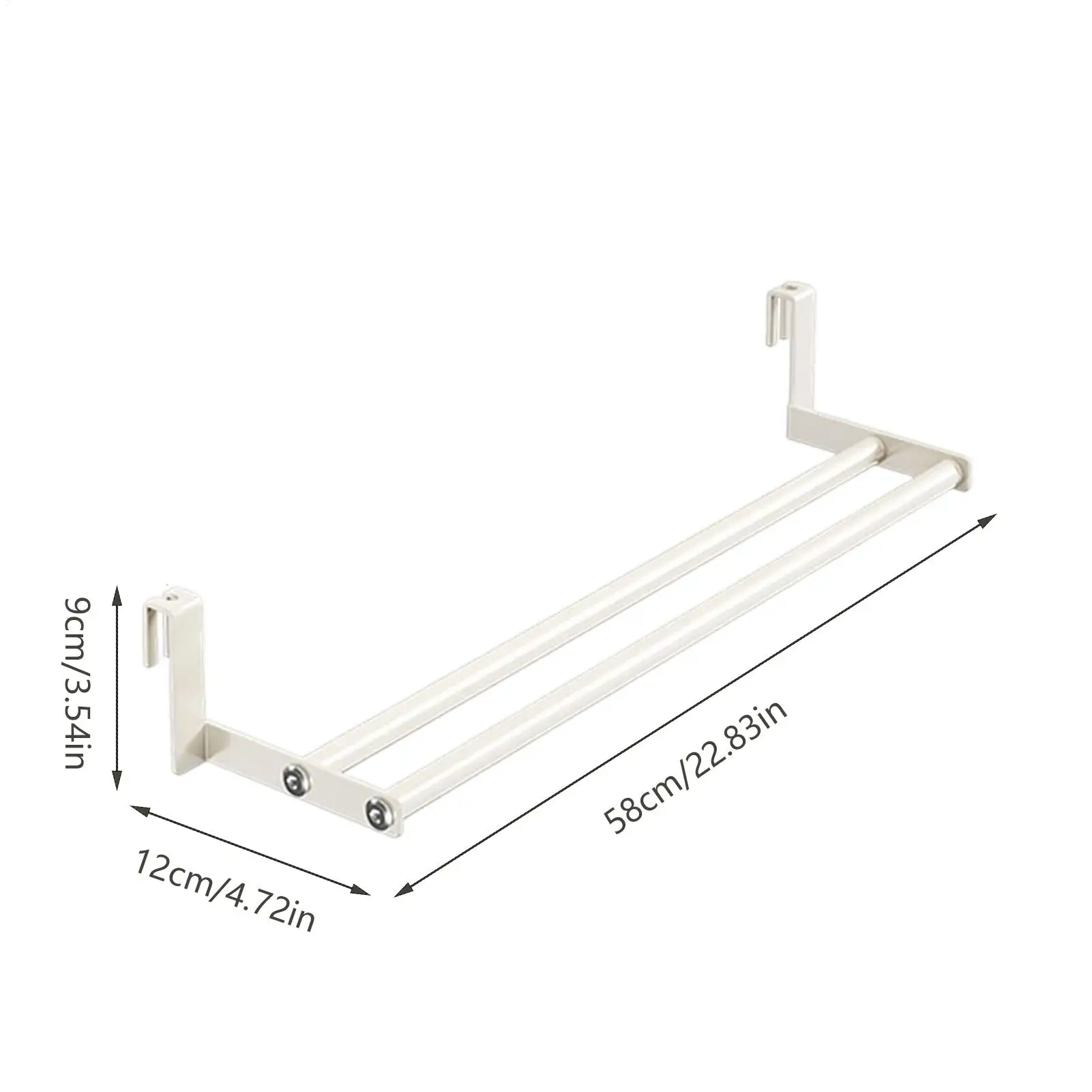Picture 7: Wall Mounted Clothes Drying Rack Heavy-Duty Space-Saving Towel Clothesline Drying Rack Wall Mounted For Room Clothing Closet