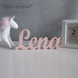 Letras personalizadas, decoración para habitación de niños, regalo para bebé, letrero para puerta de Baby shower, primer nombre