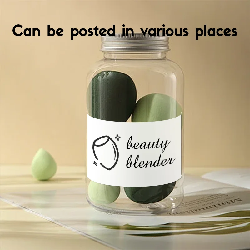 SINMARK 6 Rolls White Thermal Label Waterproof Paper Adhesive Label White Anti-Oil for Mini Portable Printer Phomemo/P1/P50