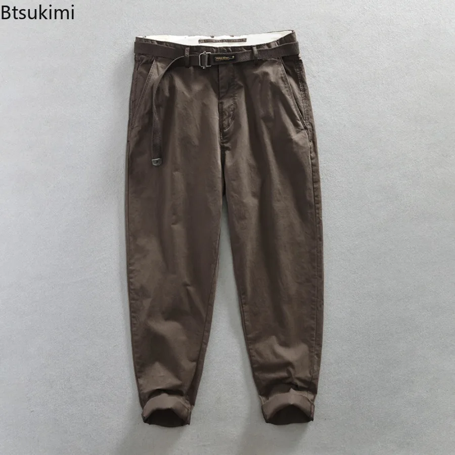 Trendy Versatile Workwear Pants Men's Retro Casual Baggy Trousers Fashion Streetwear Spring Autumn New Male Straight Cargo Pants