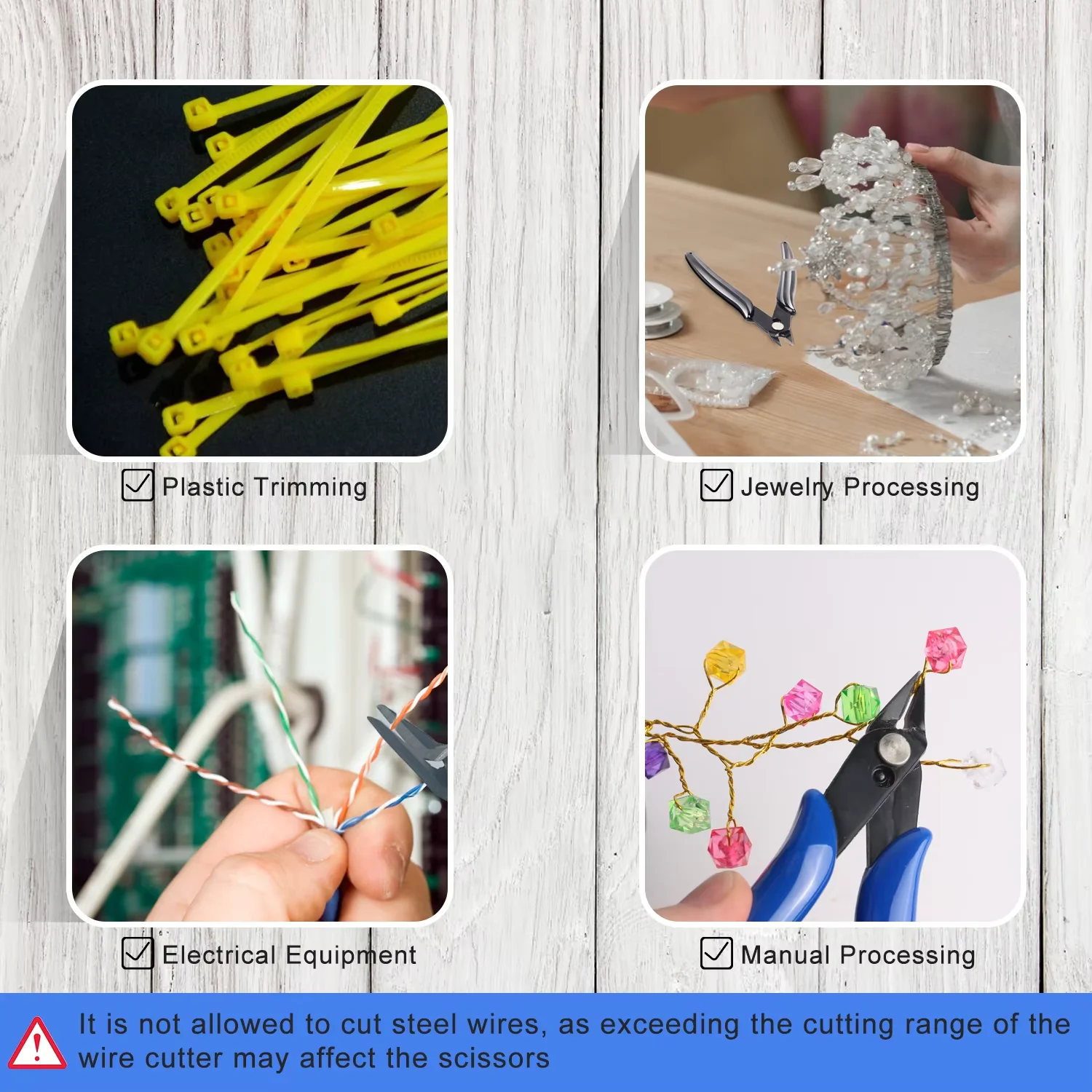 Electronic Diagonal Pliers 170 Plastic Model Scissors, Electronic Soft Copper Shears, Cable Wire Cutters Plastic Trimming Shears