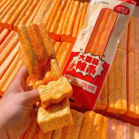 Simulated Spicy Strips Squishy Slow Rising Latiao Spicy Gluten Strips Fidget Toy for Anxiety ADHD Autism Gifts Kids Adults Fun