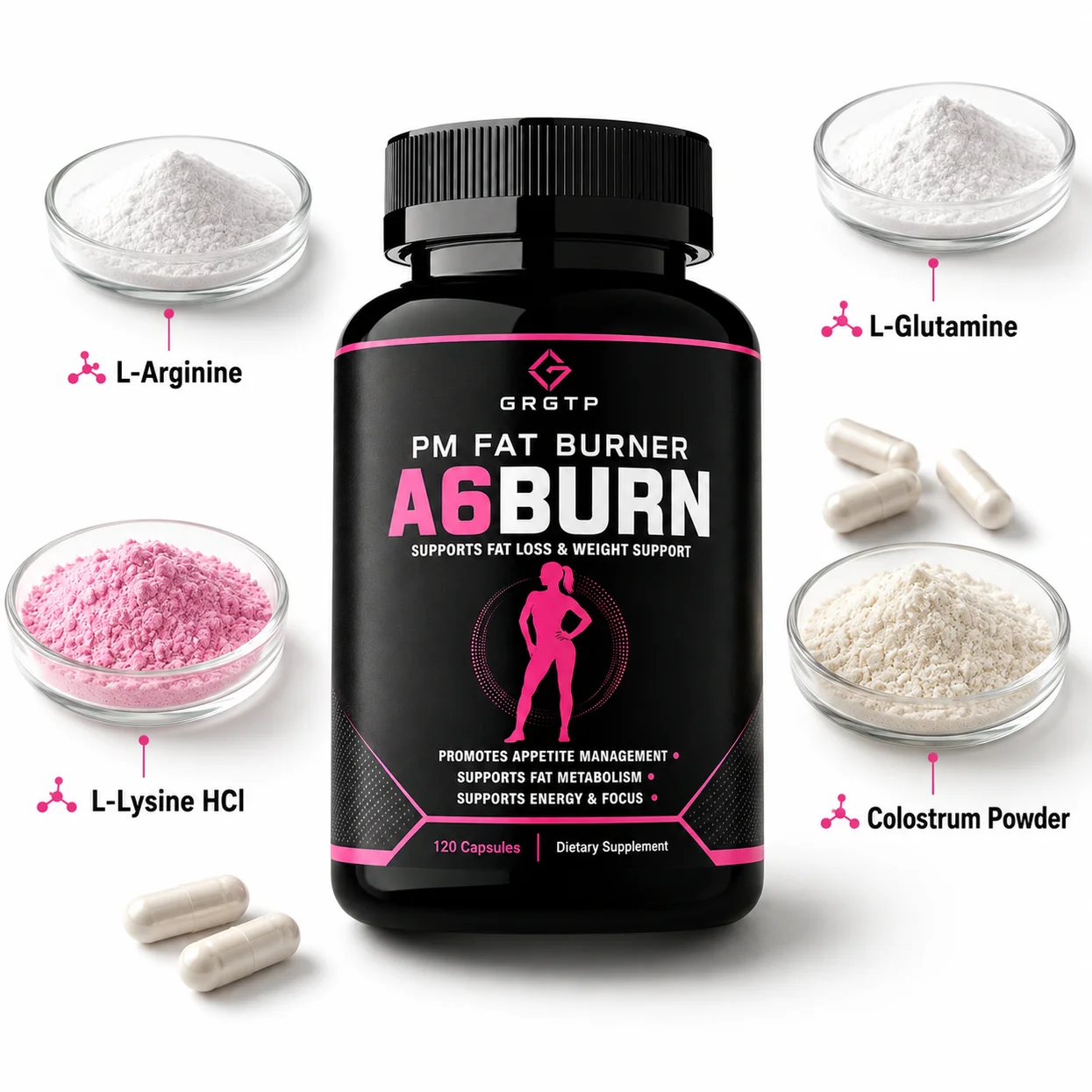 Fat Burner Capsules - Healthy Weight Loss, Burn Belly Fat, Support Energy Metabolism, Nutritional Supplement for Sleep Aid