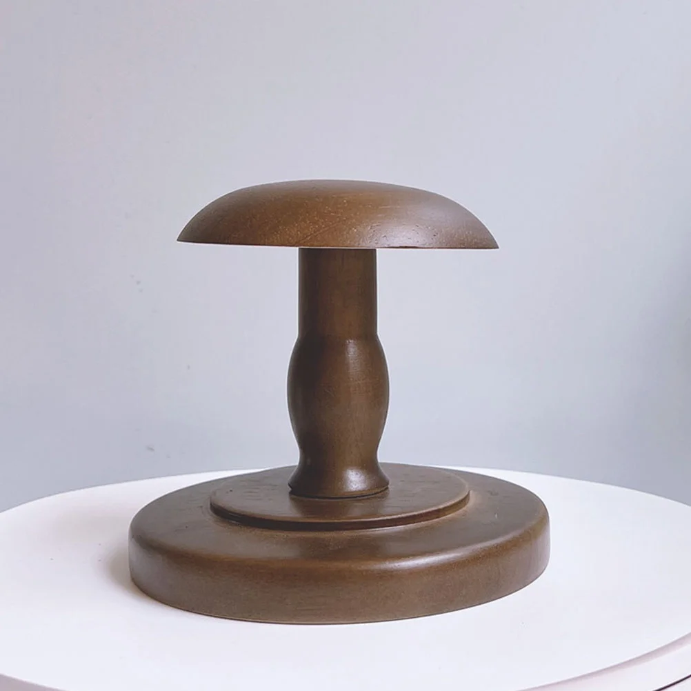 

1PC Wooden Vintage Display Rack Storage Support Stand for Desktop Tabletop Hat Holder Hat Stand Home Storage Collection Tool