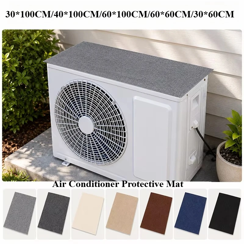 Air Conditioner Cover Outdoor Energy Saving Rainproof Drip Tray Dust Sun-proof Protection Air Conditioner Noise Reduction Pad